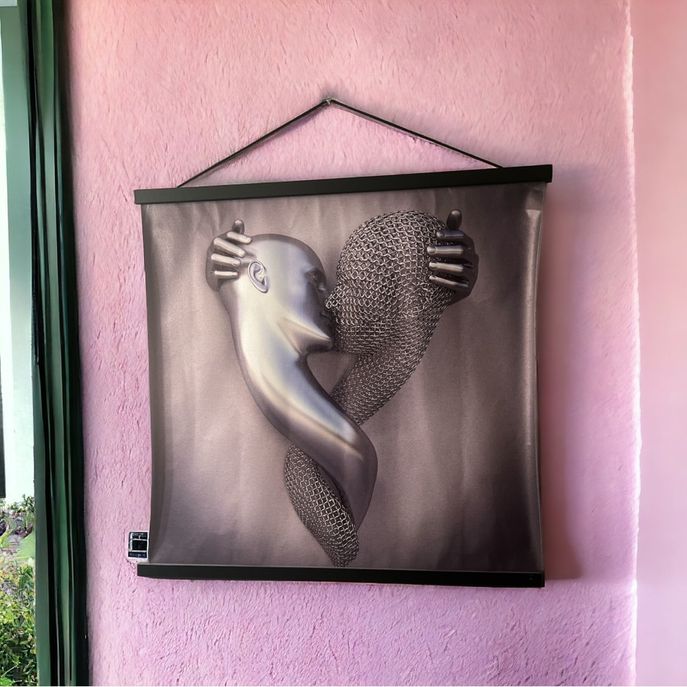 3D Effect Art Kissing Framed Art Prints